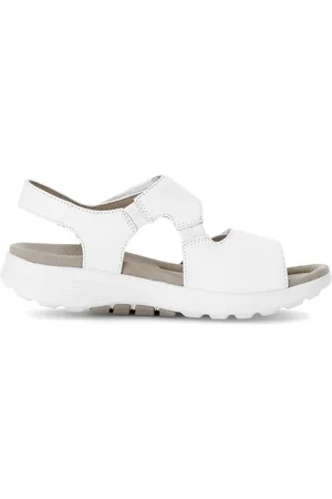 Gabor Sko, Dame, Hvid, 42 1/2 EU, Læder, Hvid Walking Sandal Sommerkollektion