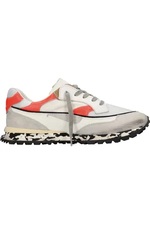 Hidnander Sko, Herre, Flerfarvet, 44 EU, Læder, Sneakers White