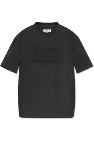 Maison Margiela Top, Herre, Grå, XL, Bomuld, Logo T-Shirt