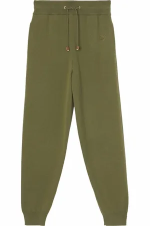 Burberry Bukser, Dame, Grøn, XS, Cashmere, Josee Cashmere Blend Joggers Sweatpants