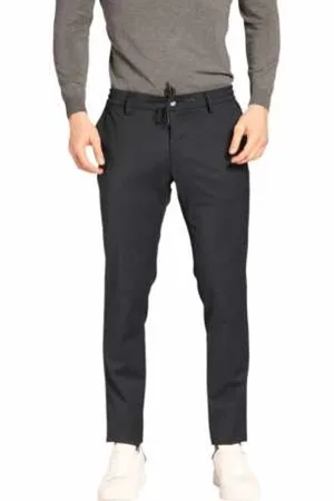 Masons Bukser, Herre, Blå, M, Tyl, Navy Jogger Chino Milano Style Bukser