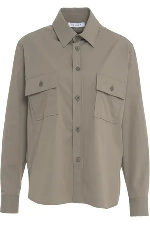 Gender Jakke, Dame, Grå, 2XS, Uld, Stilfuld Grå Overshirt Jakke