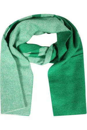 Les Deux Tilbehør, Herre, Grøn, ONE SIZE, Uld, Intarsia Uld Halstørklæde