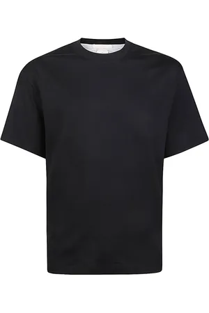ELEVENTY Top, Herre, Sort, 2XL, Bomuld, Jersey Bomulds T-shirt med Rund Hals