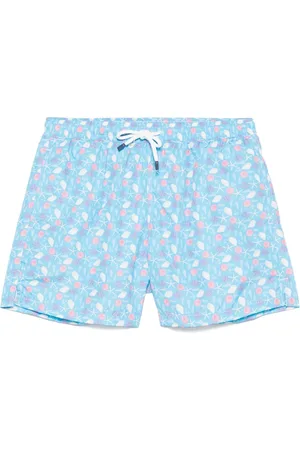 FEDELI Badetøj, Herre, Blå, XL, Polyester, Polyester Badeshorts med Elastikbælte