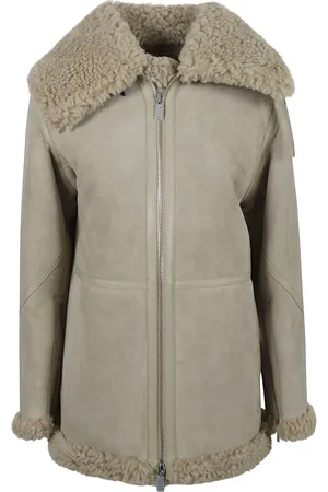 Burberry Jakke, Dame, Brun, 3XS, Faux Fur, Faux Fur & Shearling Jakke