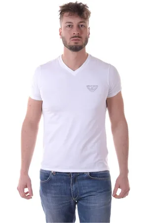 Emporio Armani Top, Herre, Hvid, 2XL, Bomuld, Sweatshirts