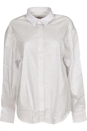 Chiara Ferragni Bluser & Skjorter, Dame, Hvid, S, Bomuld, Chic Hvid Skjorte