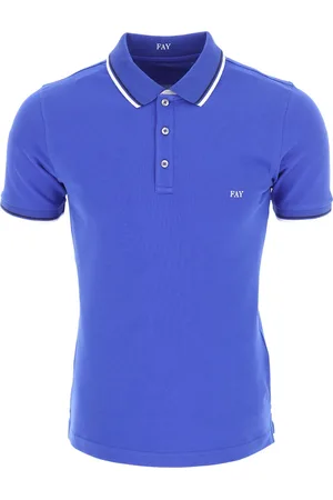FAY Top, Herre, Blå, S, Bomuld, Polo Shirt