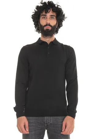 HUGO BOSS Strik, Herre, Sort, XL, Uld, Merinould Turtleneck Pullover