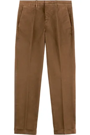 FAY Bukser, Herre, Brun, W30, Bomuld, Slim-fit Bukser