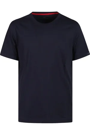 FAY Top, Herre, Blå, M, Bomuld, Casual Bomulds T-shirt