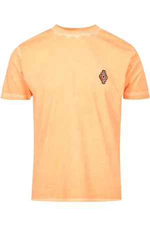MARCELO BURLON Top, Herre, , S, Bomuld, Multifarvet T-shirt med Krydsbroderi
