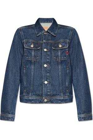 Diesel Jakke, Dame, Blå, L, Denim, De Bonny Denimjakke