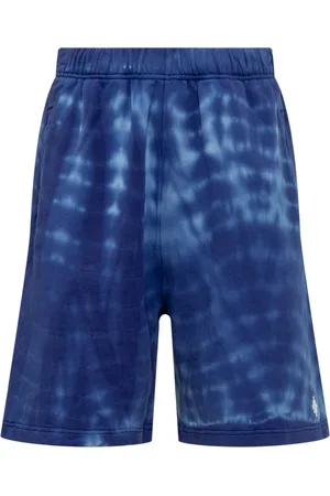 MARCELO BURLON Shorts, Herre, Blå, M, Bomuld, Soundwaves Shorts