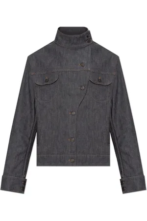 Courrèges Jakke, Dame, Blå, S, Denim, Motorcycle Denim Jakke