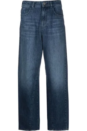 Emporio Armani Jeans, Dame, Blå, W25, Bomuld, J31 Regular Fit Jeans