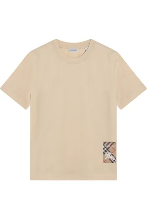 Burberry Top, Dame, , S, Bomuld, Kortærmet T-shirt med Rund Hals