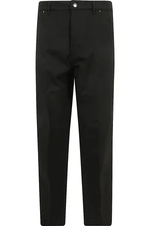 Moncler Bukser, Herre, Sort, S, Bomuld, Athletic Bukser til en Aktiv Livsstil