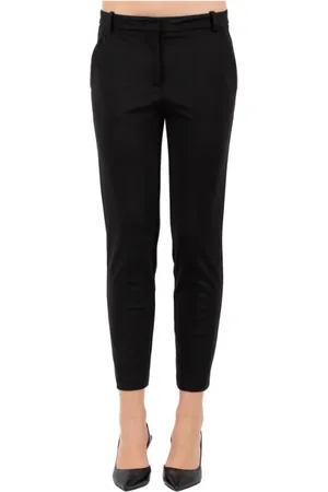 Pinko Bukser, Dame, Sort, L, Uld, Stilfulde lyserøde bukser