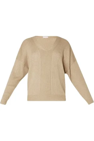 Liu Jo Strik, Dame, , L, Uld, Deep V Lurex Top