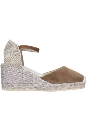 Espadrilles Sko, Dame, , 39 EU, Læder, Espadriller med hæl