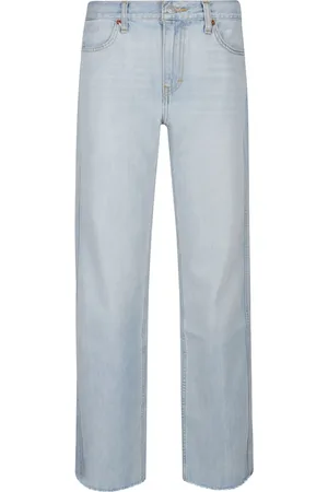 RE/DONE Jeans, Dame, Blå, W25, Californiske Højtaljede Jeans
