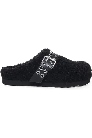 Stella McCartney Sko, Dame, Sort, 39 EU, Elyse Clogs med nitter og rem bagpå