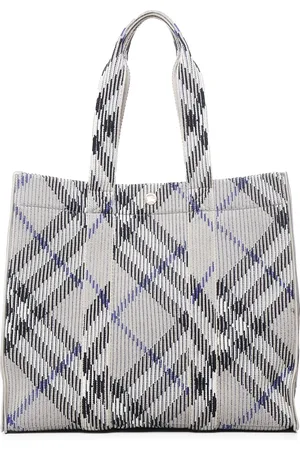 Burberry Taske, Dame, Grå, ONE SIZE, Polyester, Vintage Check Polyester Tote Bag