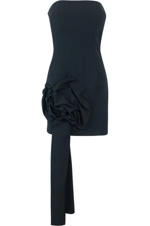 MARELLA Kjole, Dame, Sort, S, Polyester, Rose Kjole