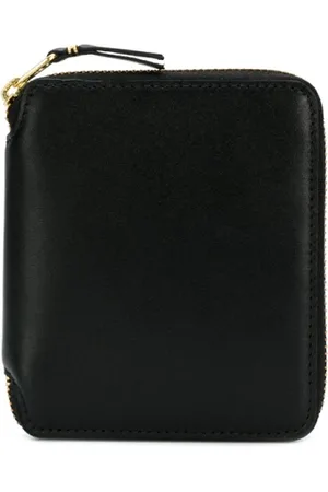 Comme des Garçons Tilbehør, unisex, Sort, ONE SIZE, Læder, Sort Læder Zip Wallet