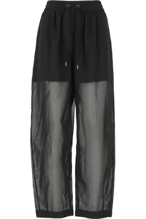 Brunello Cucinelli Bukser, Dame, Sort, S, Bomuld, Sort bomuldsbukser med elastisk talje