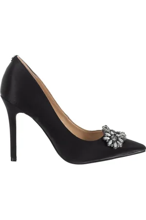 Guess Sko, Dame, Sort, 35 EU, Sorte spidse sneakers med strass-detalje