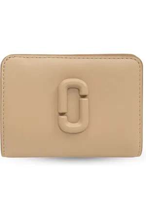Marc Jacobs Tilbehør, Dame, Brun, ONE SIZE, Læder, The Covered J Marc Mini Compact Wallet