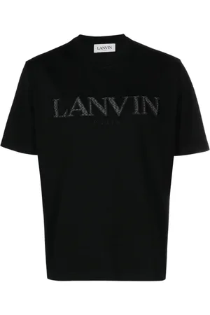 Lanvin Top, Herre, Sort, L, Bomuld, Curb T-shirt