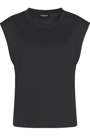 Dondup Top, Dame, Sort, S, Uld, Stilfuld T-shirt