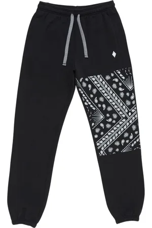 MARCELO BURLON Bukser, Herre, Sort, XS, Bomuld, Bandana Relax Sweatpants