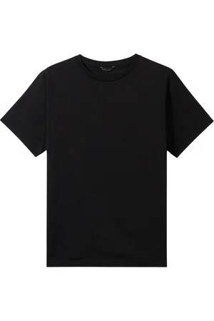 Brooks Brothers Top, Herre, Sort, M, Bomuld, Merceriseret bomuld rund hals T-shirt