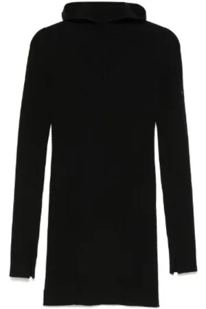 Fendi Kjole, Dame, Sort, S, Uld, Strikket Mini Kjole