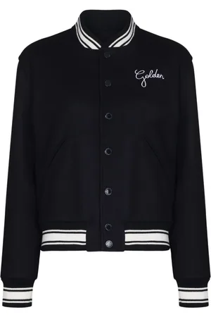 Golden Goose Jakke, Dame, Blå, XS, Blå Bomberjakke til Mænd