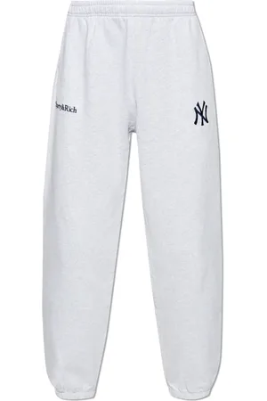 Sporty & Rich Bukser, unisex, Grå, XL, Bomuld, Bukser fra 47 & The New York Yankees kollektionen