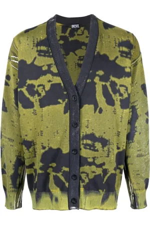 Diesel Strik, Dame, Flerfarvet, M, Bomuld, K-laran Cardigan