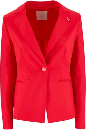 YES ZEE BY ESSENZA Jakke, Dame, Rød, S, Uld, Rød Dametøj Elegant Moderne Design