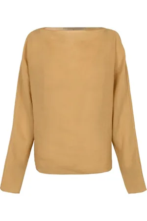 Cortana Bluser & Skjorter, Dame, Gul, L, Ecru Ramie Top