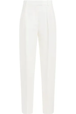 The Row Bukser, Dame, Hvid, 3XL, Uld, Off Antone Pant