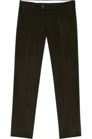 Brooks Brothers Bukser, Herre, Grøn, W32, Bomuld, Slim Fit Bomuldsfløjls Chinos