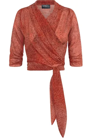 Cortana Bluser & Skjorter, Dame, Flerfarvet, M, Silke Granada Print Kryds Top