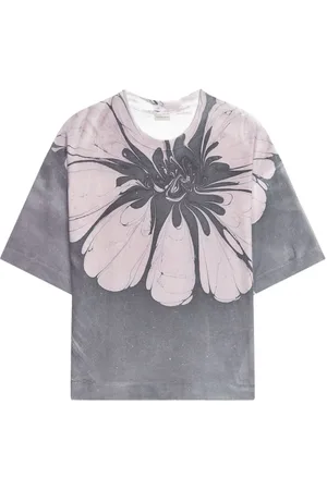 DRIES VAN NOTEN Top, Herre, Grå, M, Bomuld, Beluga Grey Crew Neck Sweater