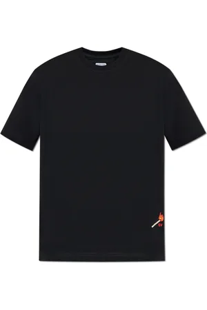 Bottega Veneta Top, Herre, Sort, S, Bomuld, T-shirt med broderi