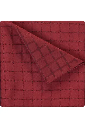 Emporio Armani Tilbehør, Herre, Rød, ONE SIZE, Silketørklæde